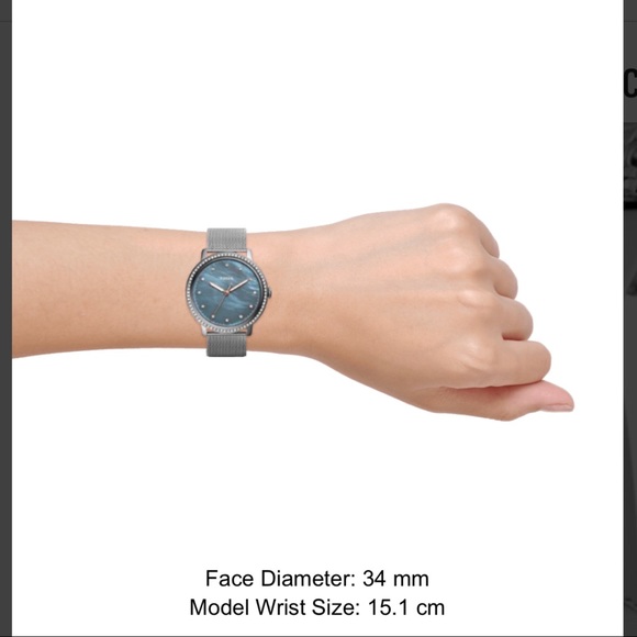 {Fossil}NEELY THREE-HAND STAINLESS STEEL WATCH-NWT - Picture 3 of 3